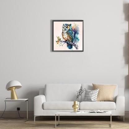 Owl - Full Round Drill Diamond Painting 35*35CM