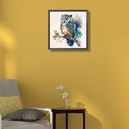 Owl - Full Round Drill Diamond Painting 35*35CM