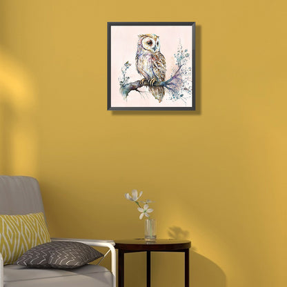 Owl - Full Round Drill Diamond Painting 35*35CM