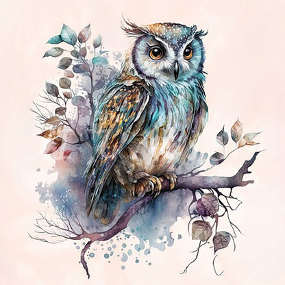 Owl - Full Round Drill Diamond Painting 35*35CM