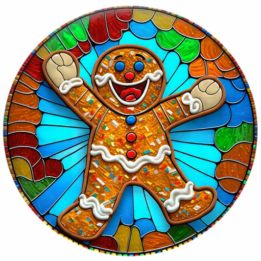 Gingerbread Man - Full Round Drill Diamond Painting 30*30CM
