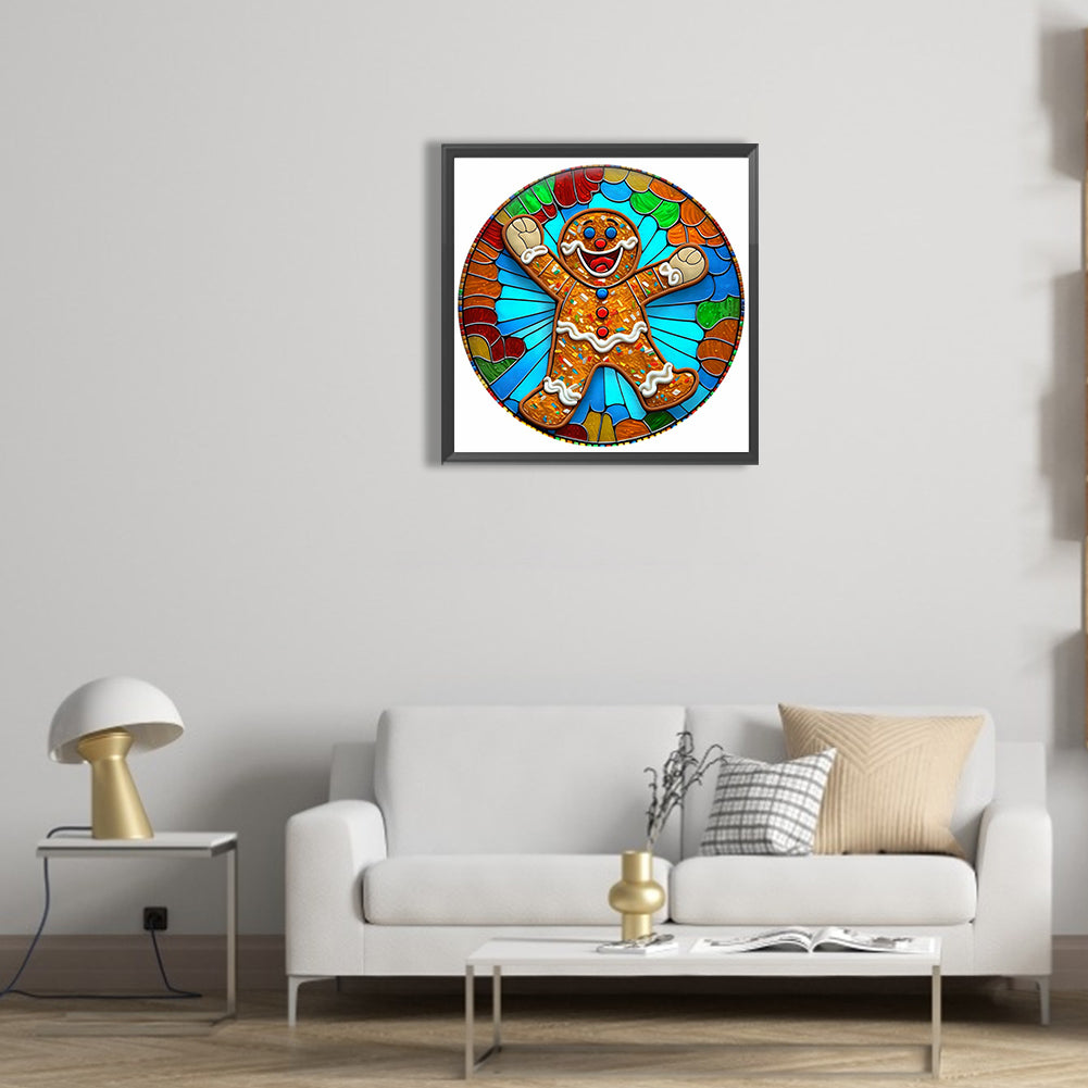 Gingerbread Man - Full Round Drill Diamond Painting 30*30CM