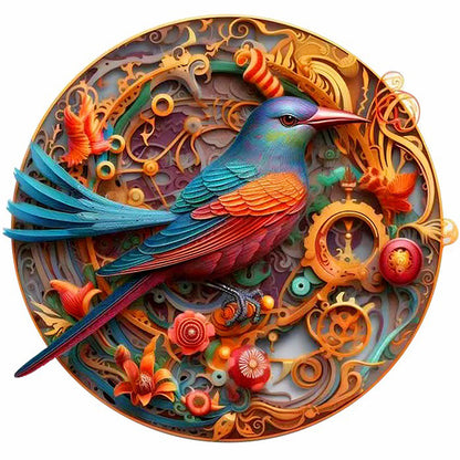 Hummingbird Medal Flower And Bird - Full Round Drill Diamond Painting 35*35CM