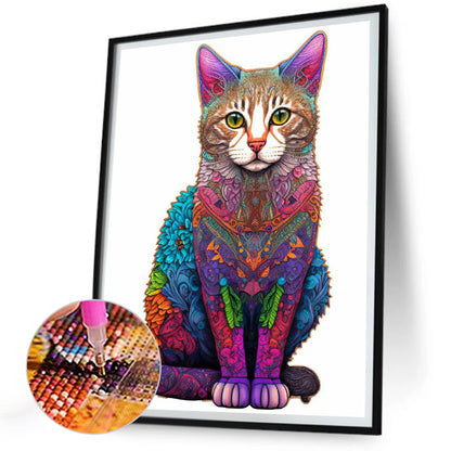 The Cat - Full Round Drill Diamond Painting 30*40CM