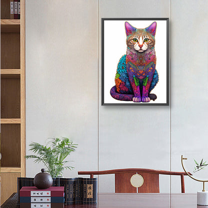 The Cat - Full Round Drill Diamond Painting 30*40CM