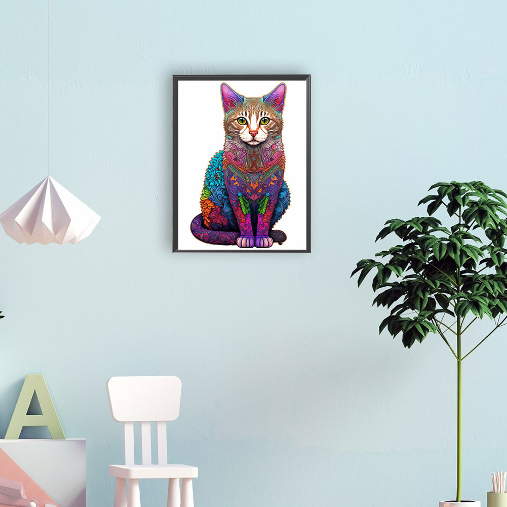 The Cat - Full Round Drill Diamond Painting 30*40CM