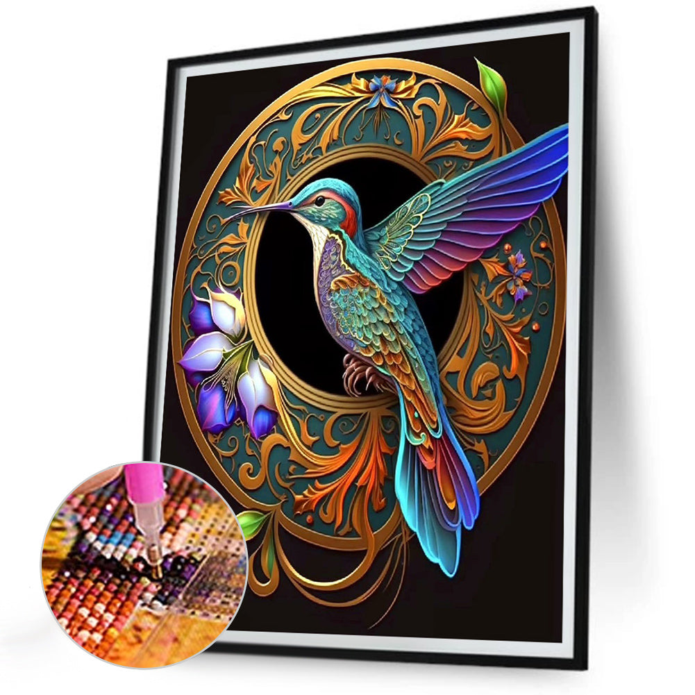 Hummingbird - Full Round Drill Diamond Painting 30*40CM