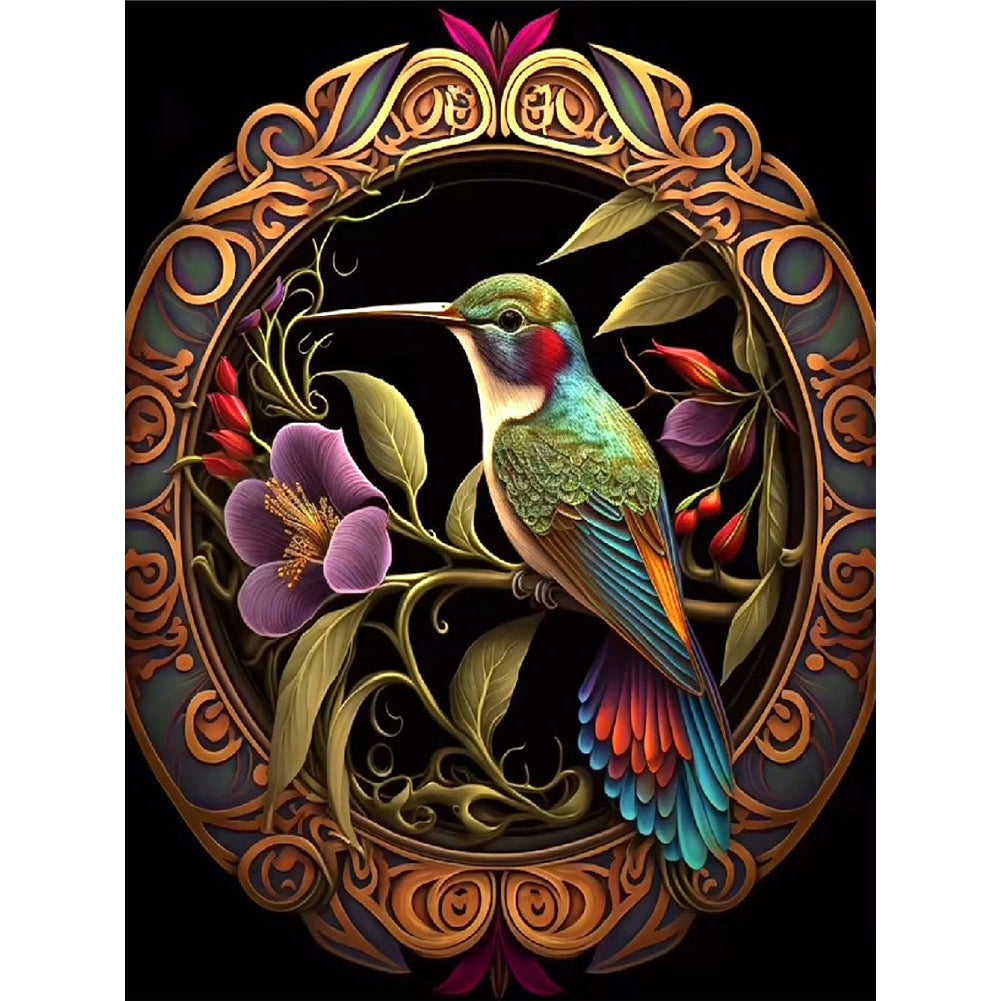 Hummingbird - Full Round Drill Diamond Painting 30*40CM