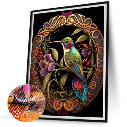 Hummingbird - Full Round Drill Diamond Painting 30*40CM