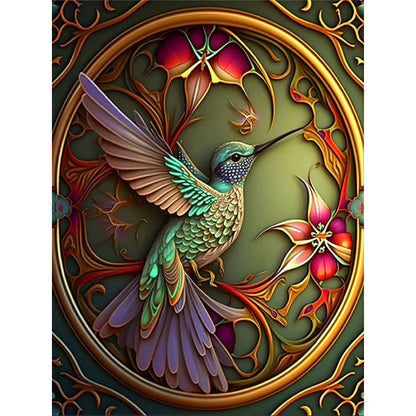 Hummingbird - Full Round Drill Diamond Painting 30*40CM