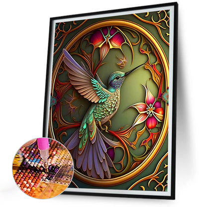 Hummingbird - Full Round Drill Diamond Painting 30*40CM