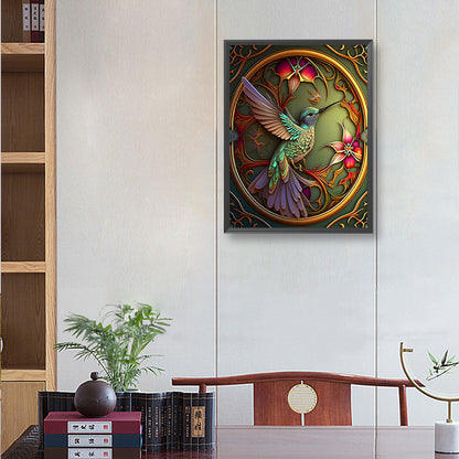 Hummingbird - Full Round Drill Diamond Painting 30*40CM