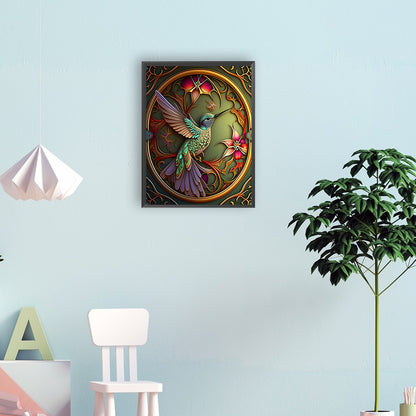 Hummingbird - Full Round Drill Diamond Painting 30*40CM