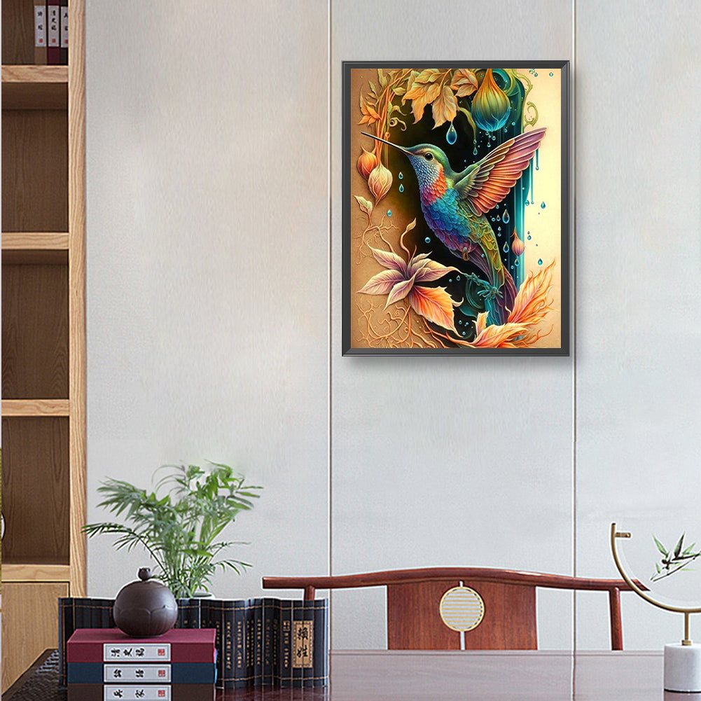 Hummingbird - Full Round Drill Diamond Painting 30*40CM