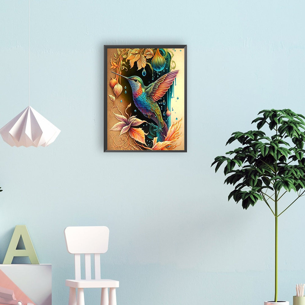 Hummingbird - Full Round Drill Diamond Painting 30*40CM