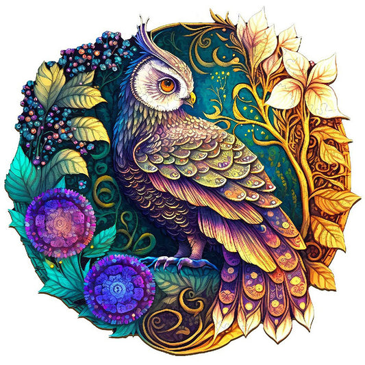 Medallion Owl - Full Round Drill Diamond Painting 35*35CM