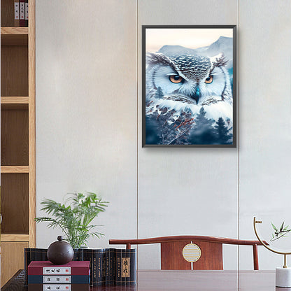 Owl - Full Round Drill Diamond Painting 30*40CM