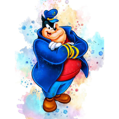 Watercolor Disney Peter - Full Round Drill Diamond Painting 30*40CM