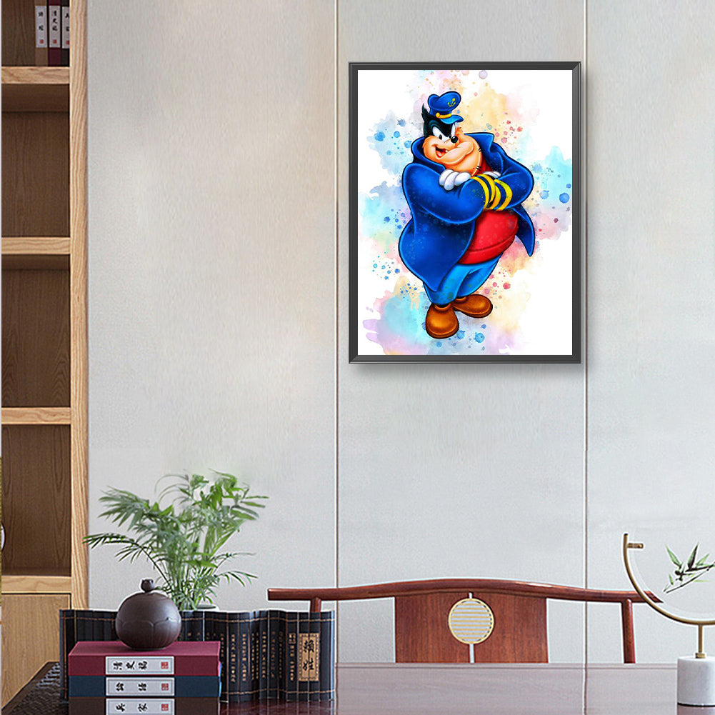 Watercolor Disney Peter - Full Round Drill Diamond Painting 30*40CM