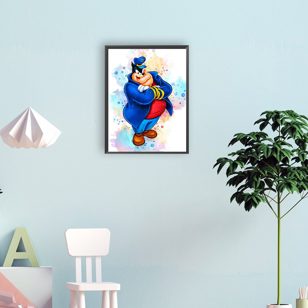 Watercolor Disney Peter - Full Round Drill Diamond Painting 30*40CM