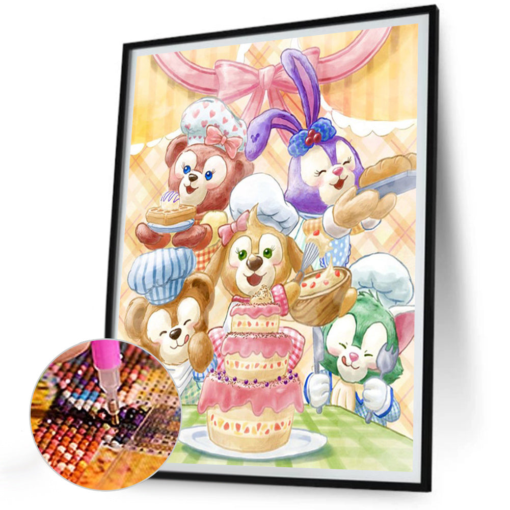 Watercolor Disney Star Deluge - Full Round Drill Diamond Painting 30*40CM