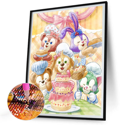 Watercolor Disney Star Deluge - Full Round Drill Diamond Painting 30*40CM