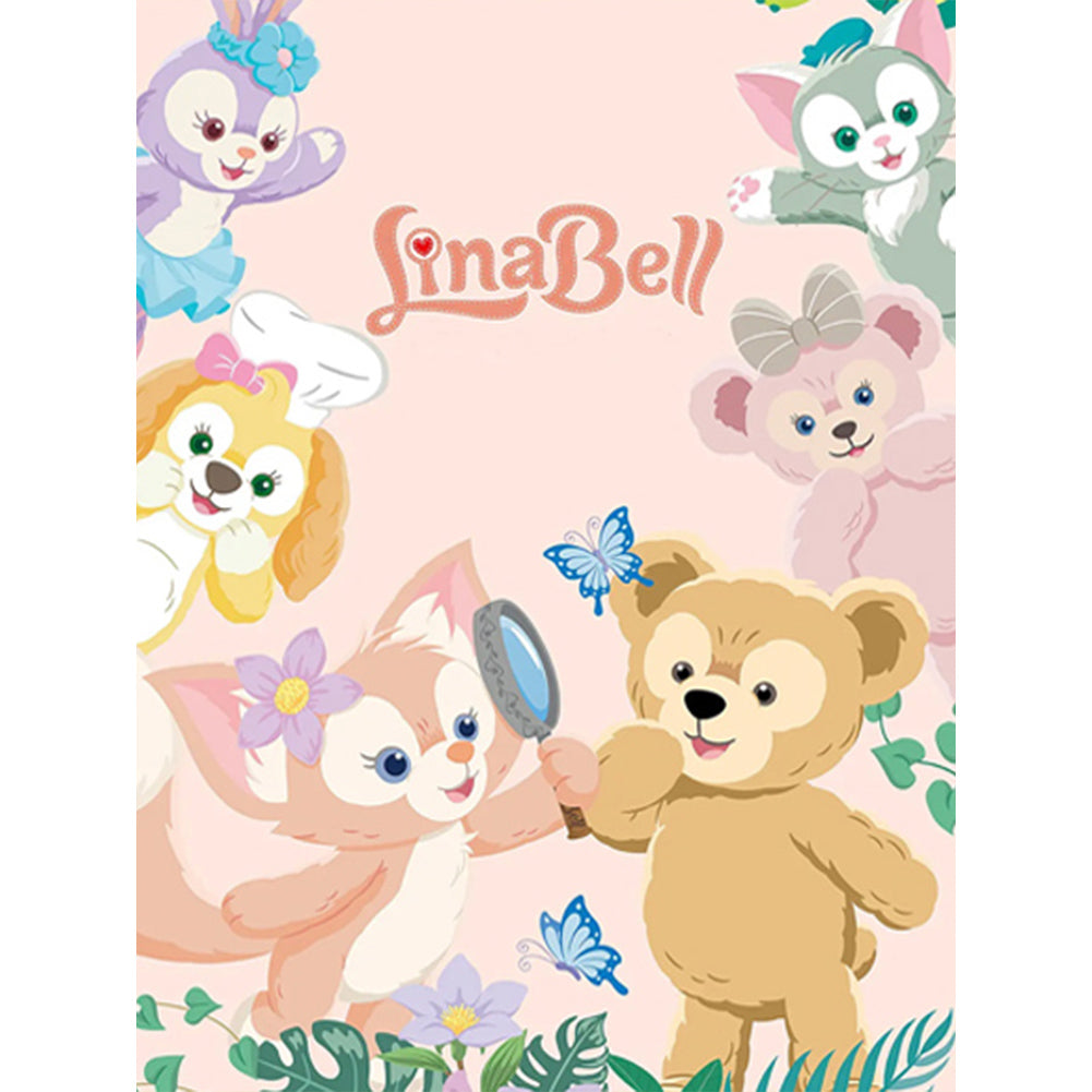 Watercolor Disney Rena Belle - Full Round Drill Diamond Painting 30*40CM