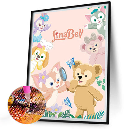 Watercolor Disney Rena Belle - Full Round Drill Diamond Painting 30*40CM