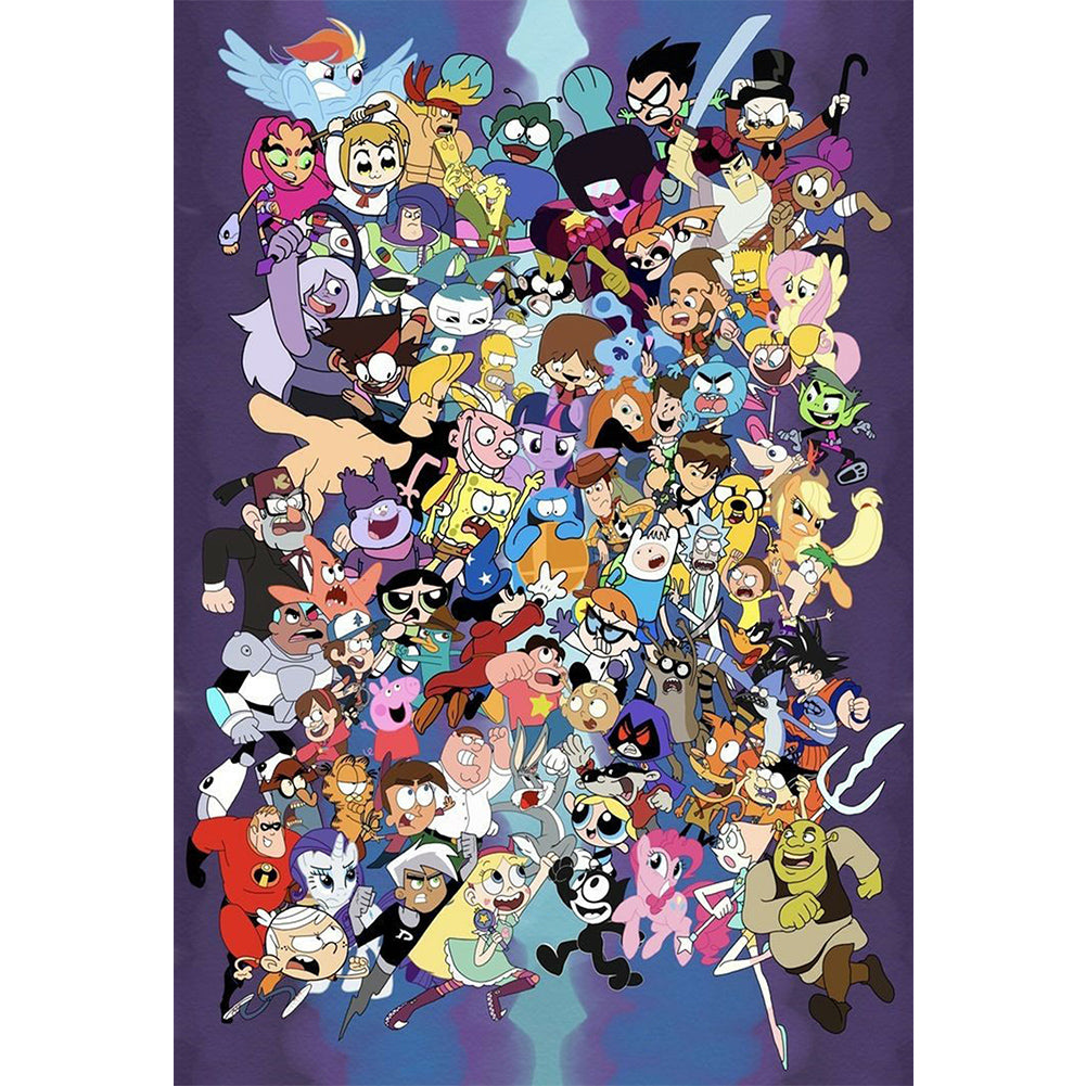 Cartoon Collection - Full Round Drill Diamond Painting 50*70CM