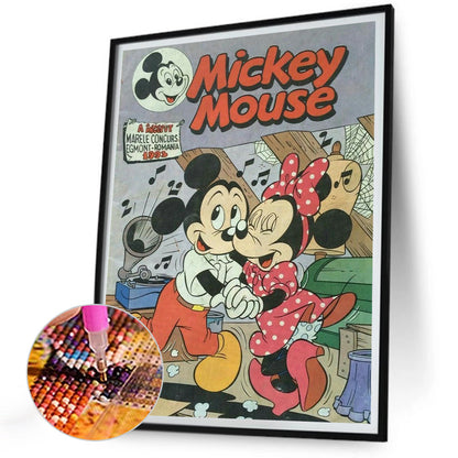 Mickey Mouse Pictorial - Full Round Drill Diamond Painting 30*40CM