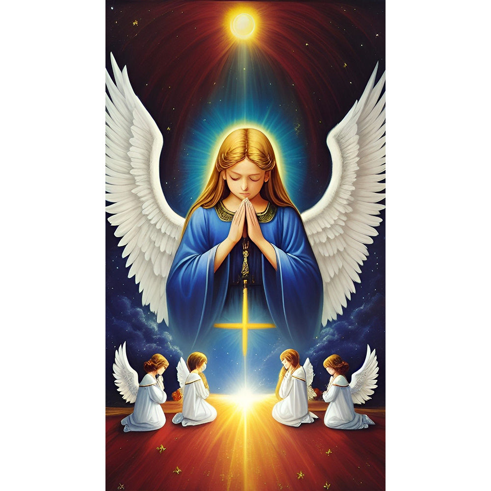 Our Lady Of The Angels - Full Round Drill Diamond Painting 40*70CM