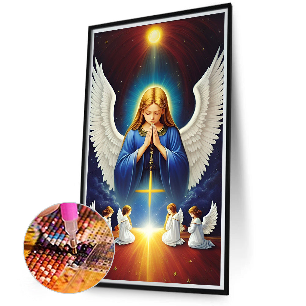 Our Lady Of The Angels - Full Round Drill Diamond Painting 40*70CM