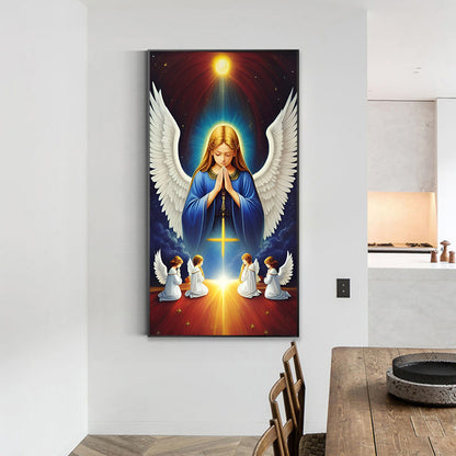 Our Lady Of The Angels - Full Round Drill Diamond Painting 40*70CM