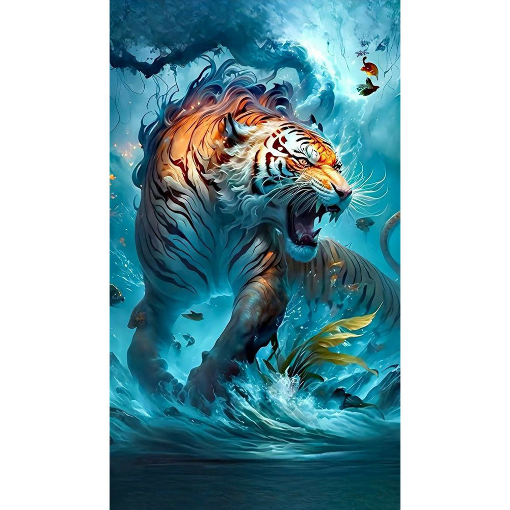 Tiger Mind - Full Round Drill Diamond Painting 40*70CM