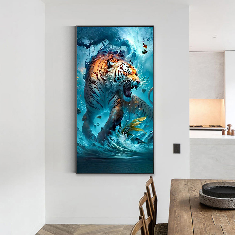 Tiger Mind - Full Round Drill Diamond Painting 40*70CM