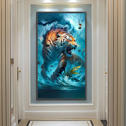 Tiger Mind - Full Round Drill Diamond Painting 40*70CM