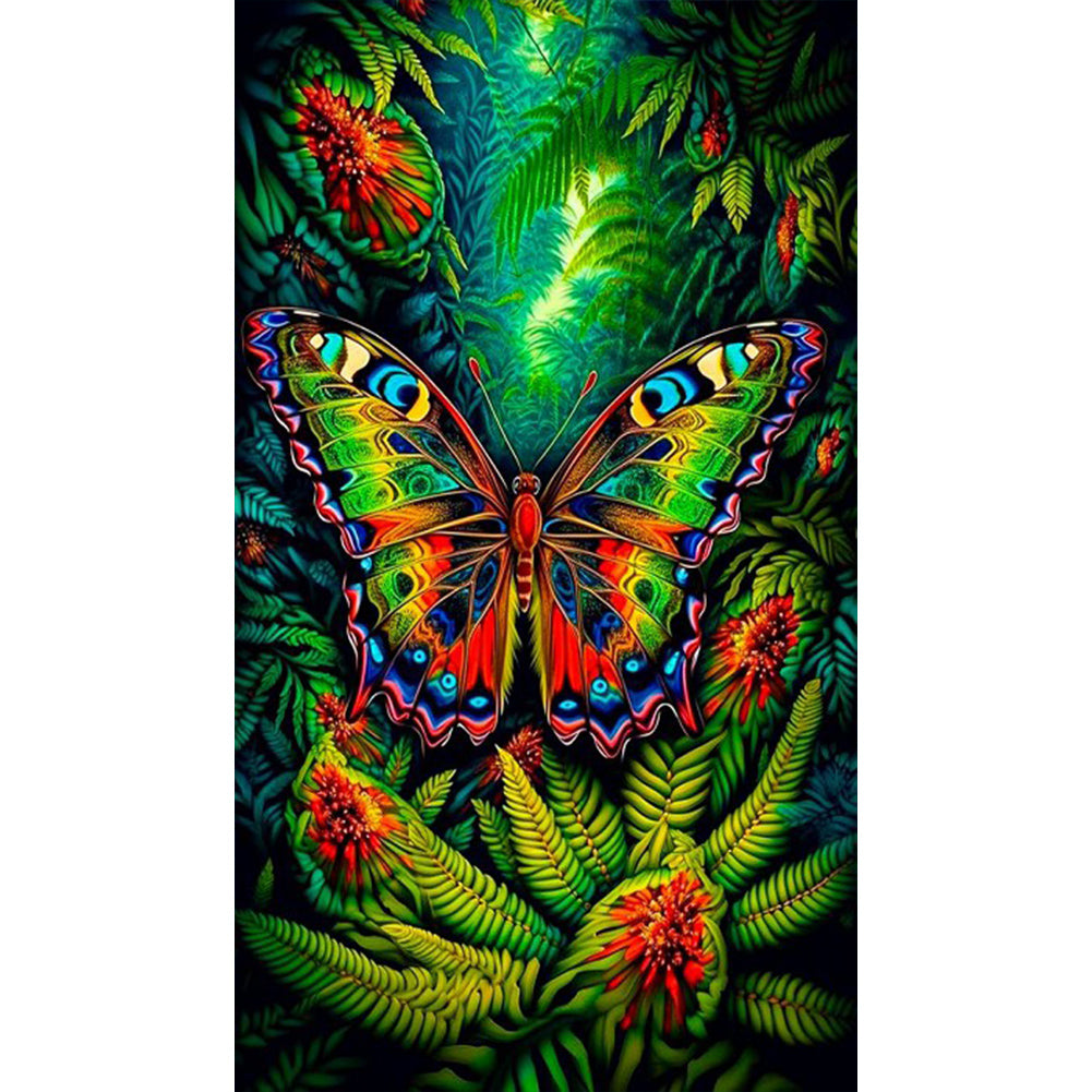 Forest Butterfly - Full Round Drill Diamond Painting 40*70CM