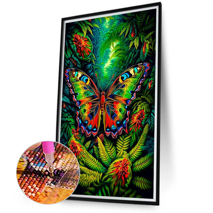 Forest Butterfly - Full Round Drill Diamond Painting 40*70CM