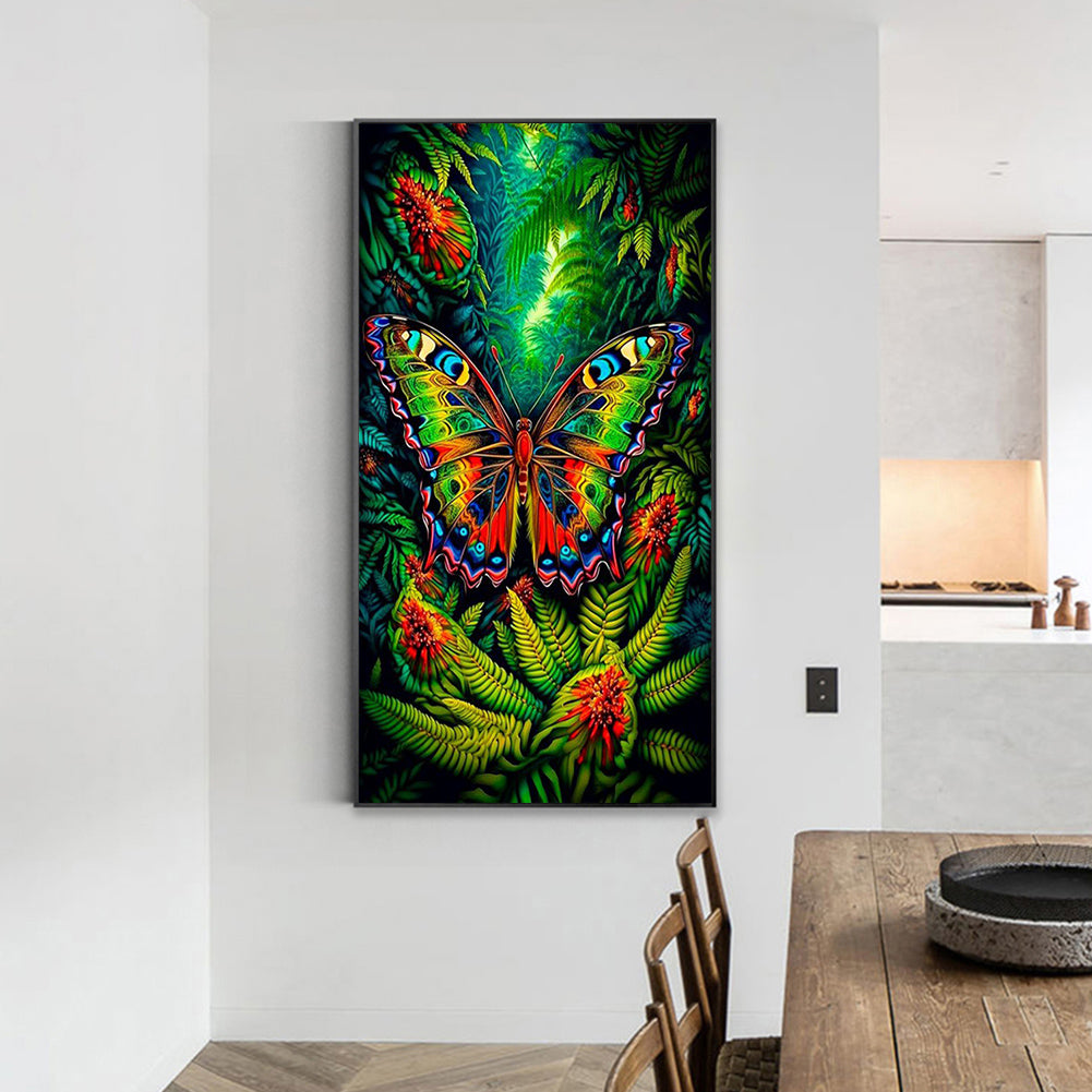 Forest Butterfly - Full Round Drill Diamond Painting 40*70CM