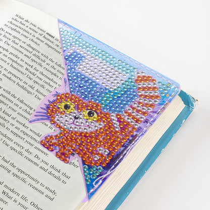 DIY Diamond Art Bookmarks Art Craft 5D Leather Triangle for Beginner Adults Kids