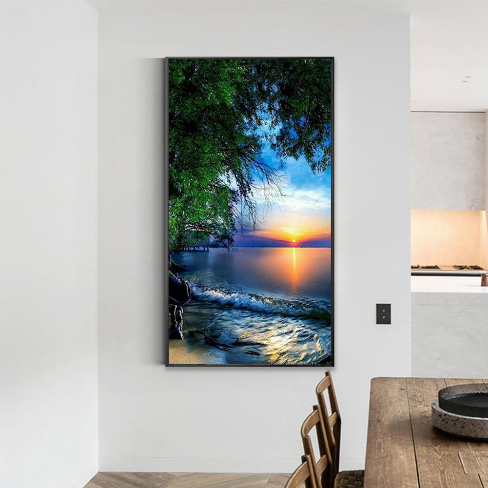 Lake - Full Round Drill Diamond Painting 40*70CM