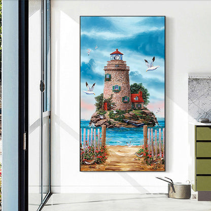 Lighthouse - Full Round Drill Diamond Painting 40*70CM