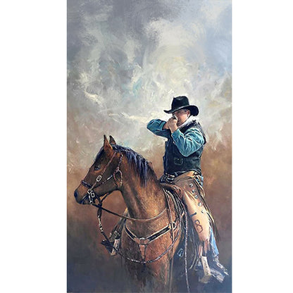 Horse Riding - Full Round Drill Diamond Painting 40*70CM