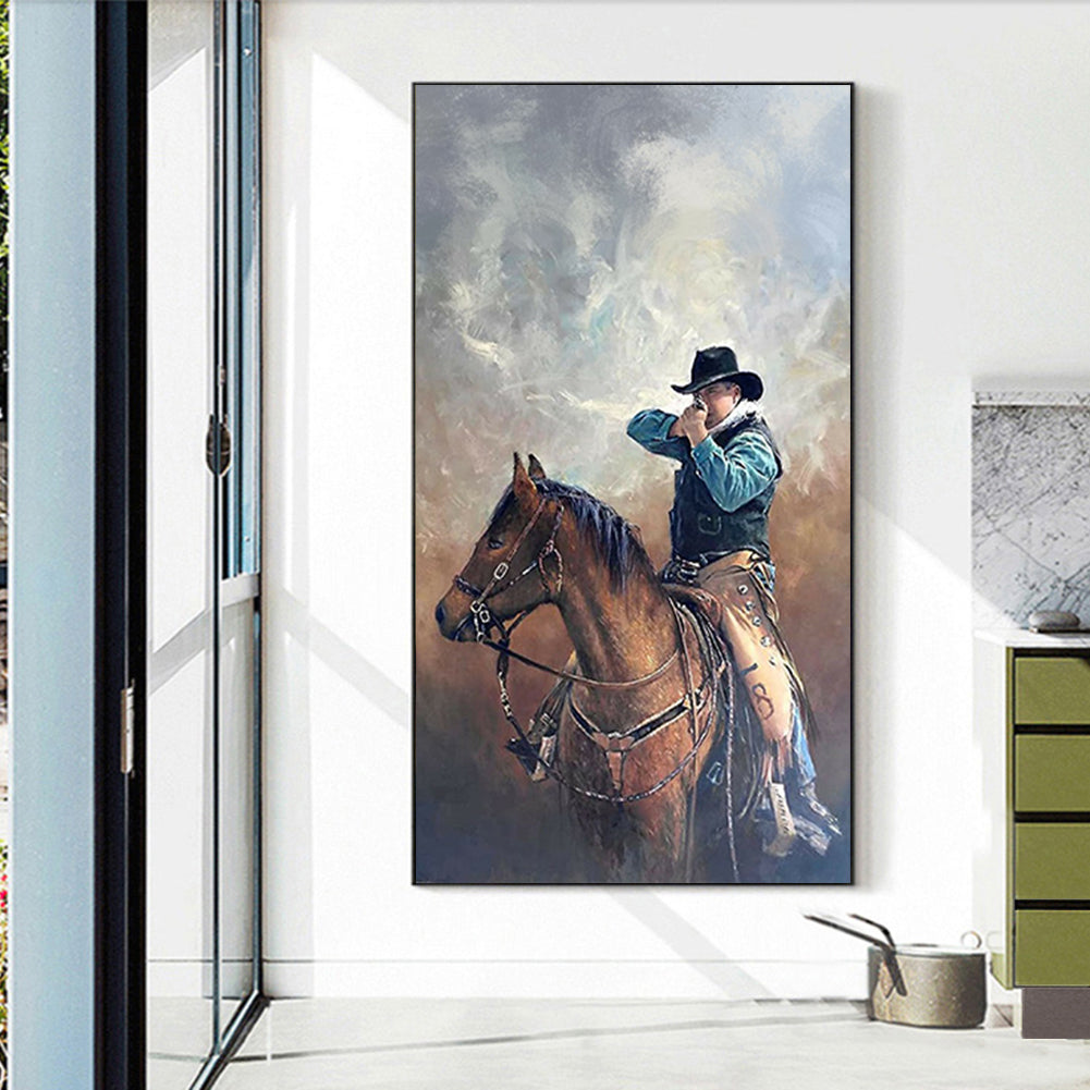 Horse Riding - Full Round Drill Diamond Painting 40*70CM