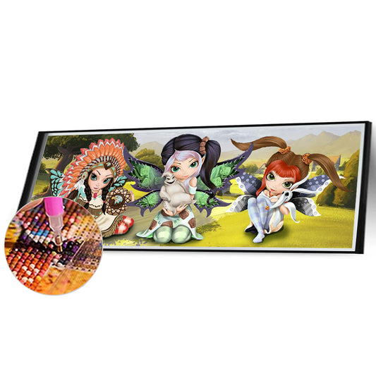 Elves - Full Round Drill Diamond Painting 80*30CM