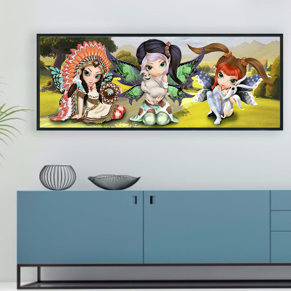 Elves - Full Round Drill Diamond Painting 80*30CM