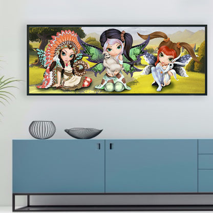 Elves - Full Round Drill Diamond Painting 80*30CM