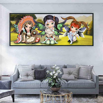 Elves - Full Round Drill Diamond Painting 80*30CM