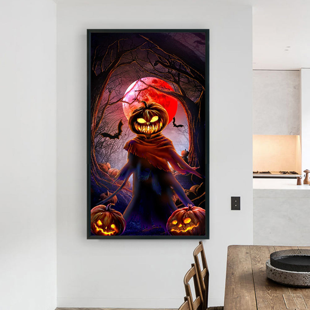 Pumpkin Mask Man - Full Round Drill Diamond Painting 45*80CM