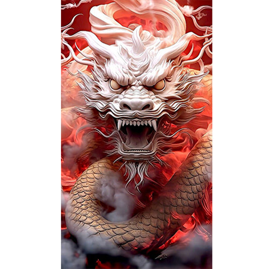 Dragon Roar - Full Round Drill Diamond Painting 45*80CM